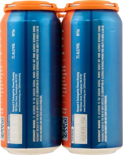 Threes Brewing 4-pk, 16 oz Logical Conclusion IPA, fl