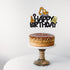 1pcs Construction Cake Toppers,Happy Birthday Truck Excavator Cak Decoration,Children Excavator Engineering Birthday