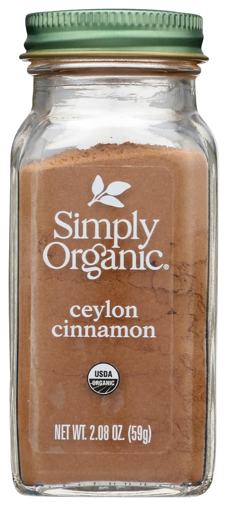 Simply Organic Ground Ceylon Cinnamon, Certified Organic, Vegan | 2.08 oz |