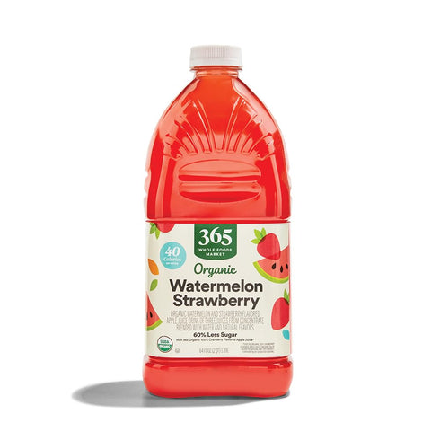 365 by Whole Foods Market, Organic Reduced Sugar Watermelon Strawberry Juice, 64