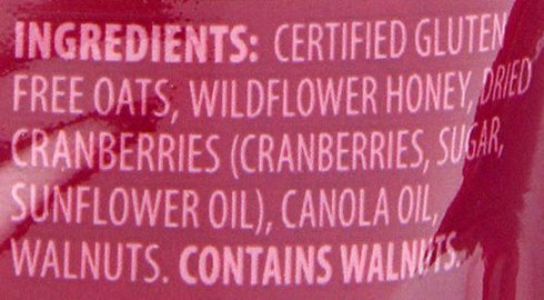 Udi's 12 oz (Pack 3) Gluten Free Granola, Cranberry, Pouches