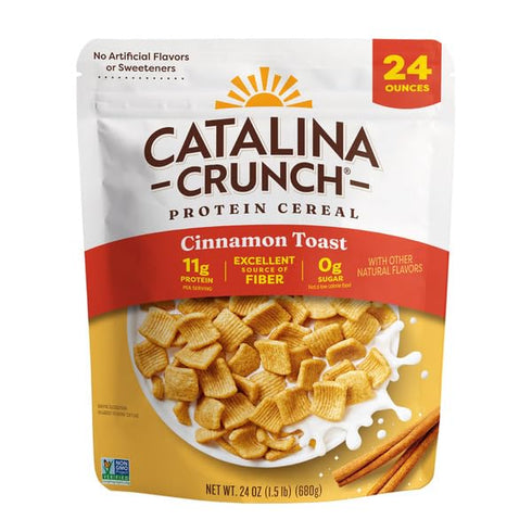 KD Chocolates Catallina Crunch Keto Friendly Cinnamon Toast Cereal, 24 oz