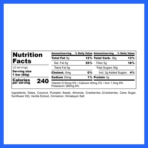 Due Date Prep Snack Bars Natural Labor Prep Support for Pregnant Women | Organic, Gluten-Free, Kosher | Third Trimester