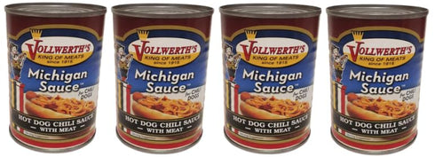 Generic Pack Of 4 Michigan Sauce Hot Dog Chili Sauce With Meat, 10