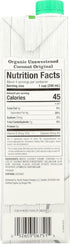 Pacific Natural Foods 32 oz 2 Organic Coconut Beverage Unsweetened Original -- fl - pc