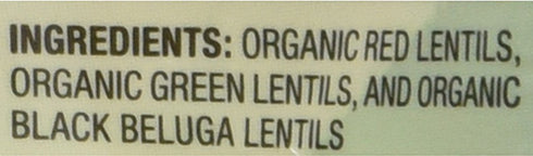 12 Nature's Earthly Choice Organic Lentil Trio, Ounce