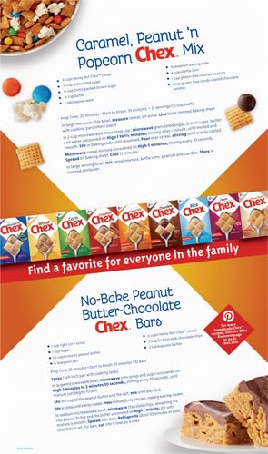 19.6 oz (Pack 5) Honey Nut Chex Cereal, Gluten Free Breakfast Cereal, Made with Whole Grain, Family Size