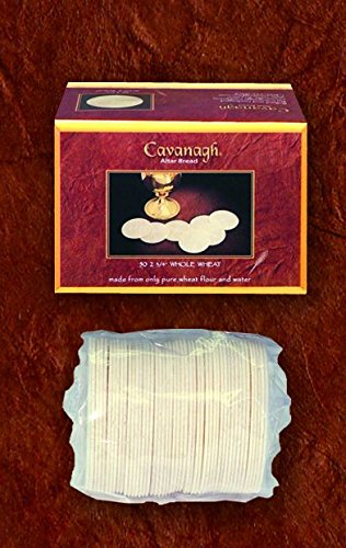Cavanagh 2 3/4" 50/Box Priest Altar Bread - Whole Wheat - Y