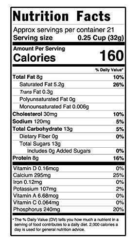 1.25 lbs (20oz) Pride Of India - Whole Dry Milk Powder - Protein & Calcium Rich - Jar