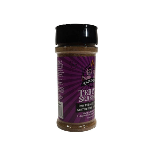 Smoke n Sanity Teriyaki Seasoning, Certified Low FODMAP, Gluten Free, 4.7 oz Shaker