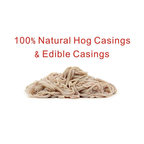 1.5lbs 100% 100 120 lbs Natural Hog Casings for Home Make Sausage, Makes to Sausages, Great for Ideal Sausage Casing