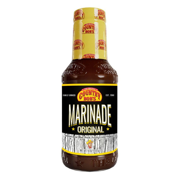 Country Bob's Original Marinade Sauce - Grill Masters Secret for Meat, Poultry,