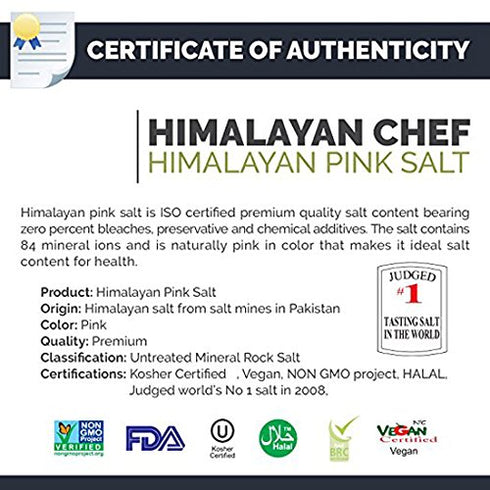 84 1 (Pack 1) SALT Himalayan Chef Pink Salt, Fine Grain, Pound