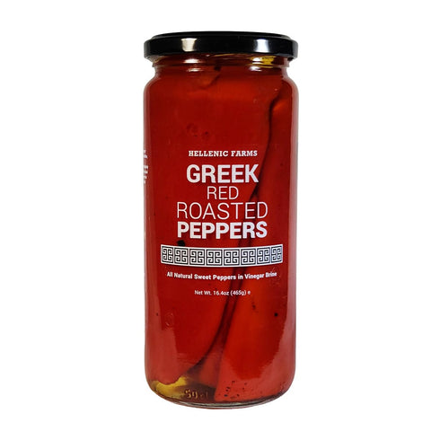 3-pack Hellenic Farms Greek Extra Virgin Olive Oil, plus Greek Roasted Red Peppers, plus Greek Green Pepporoncini