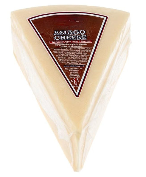 Generic 20 oz, 1,25 lb Asiago Cheese is a gluten free cheese without any cellulose powder or preservatives. Add it