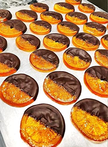 Amifruit 2.2 lb. Candied Orange Slices, Ready To Eat Orange Slices Slowly Candied In Sugar Syrup, Gluten Free, GMO