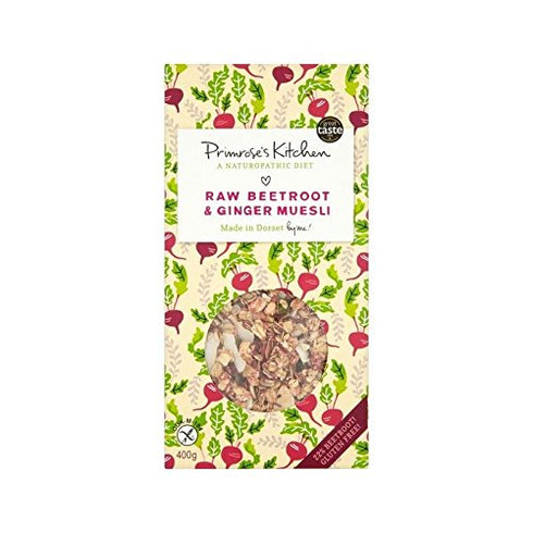 Primrose's Kitchen Raw Beetroot & Ginger Muesli 400g - Pack of 2