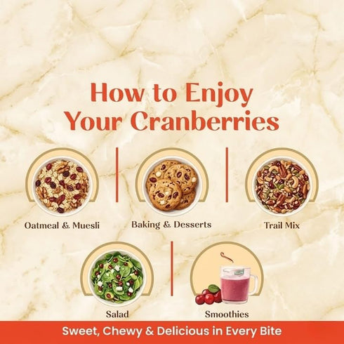 Generic 100% 200g Dried Cranberry, No Refined Sugar, Natural, Rich in Antioxidants, High in Vitamin C
