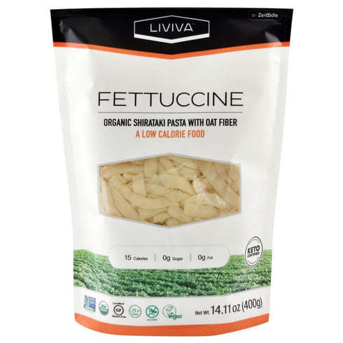 2 (1 1 36.67 oz) LIVIVA Shirataki Konjac Variety Pk Noodle Pk Rice Fettuccine - Diabetic-Friendly Low Carb, Low Calorie