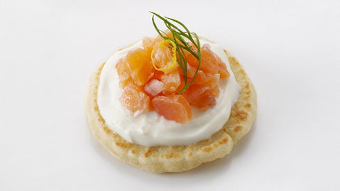 Frozen 1.25 inch 30 pack (4.76 (136 French Cocktail Blinis for Caviar - Appetizer Pancakes for Specialty Foods - / per