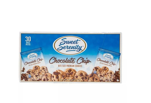 Generic pack 30-2oz Sweet Serenity Chocolate Chip Cookies of bags
