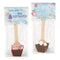 12 Pcs Birthday Hot Chocolate Spoons Gourmet Milk Chocolate Favors with Mini