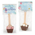 12 Pcs Birthday Hot Chocolate Spoons Gourmet Milk Chocolate Favors with Mini