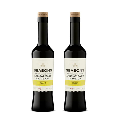 (2 Pack) Seasons Meyer Lemon Infused Olive Oil Bright & Citrusy, Perfect for Salads, Seafood, and Marinades