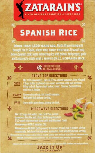 6.9 oz, (Pack 4) Zatarain's Spanish Rice