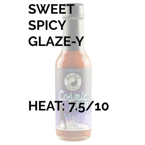 5 oz (1-Pack) Cosmic Disco by Karma Sauce, Medium-Heat Hot Sauce With Flavors of Ghost Pepper, Jalapenos & Garlic, Made