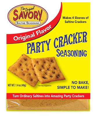 Savory Saltine Seasoning Bundle, Original Flavor, 1.4 Ounce, 2 Pack with 2 Large Zip Top Bags