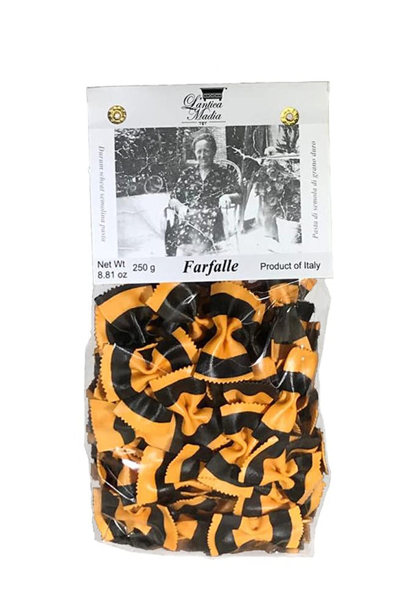 L'Antica Madia Antica Madia Farfalle Pasta with Paprika and Black Squid Ink