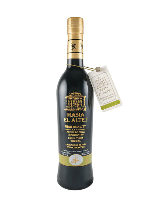 Masia el Altet Cold-Extracted Extra Virgin Olive Oil from Valencia, Spain, 16.9 fl oz (500ml)