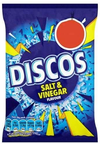 Discos Salt & Vinegar - 34g - Pack of 4