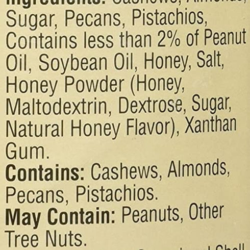 Savanna Orchards (30 oz) Gourmet Honey Roasted Nut Mix - Cashews, Almonds, Pecans and Pistachios