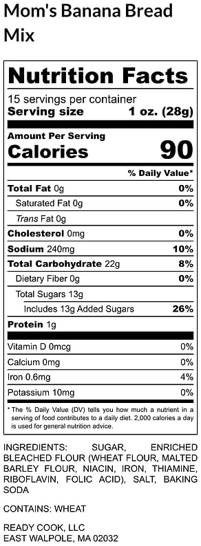 Delicious Banana Bread Mix for Home Baking