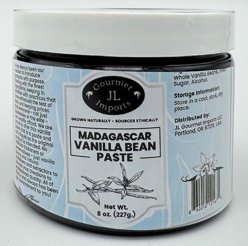 JL Gourmet Imports Vanilla Bean Paste for Baking and Cooking - Made With Whole Vanilla