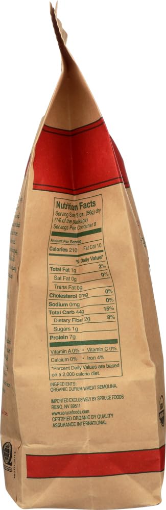 MONTEBELLO 16-Ounce (Pack 2) Organic Pasta, Penne Rigate, Bag