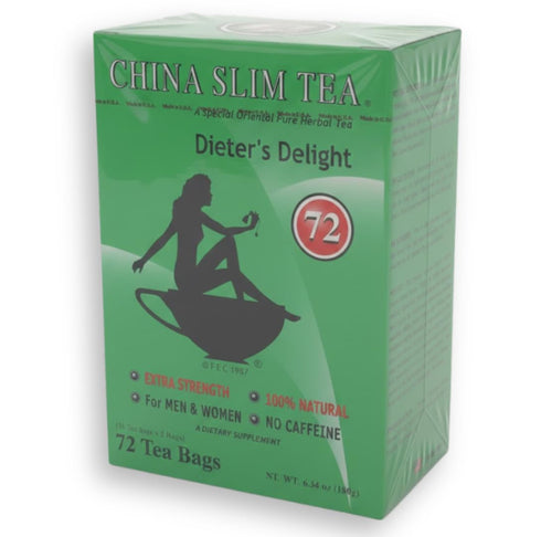 China Slim Tea Dieter's Delight 72 Tea Bags (NET WT 6.34 OZ (180 g) Made