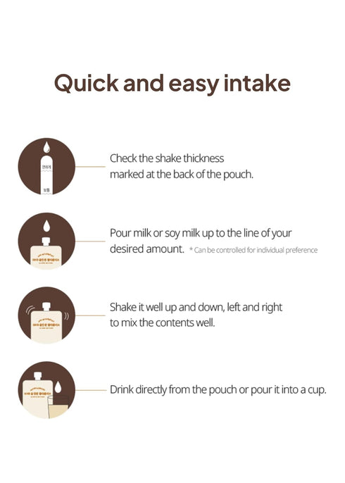 Chocolate(50g*7 Packs) 7-Day Packs (12.35 oz) Korean Food All-In-One Multi Shake Dietary Fiber, Essential Amino Acids