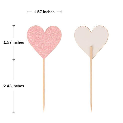 Donoter 48 Pcs He Asked She Said Yes Cupcake Toppers, Diamond Ring Heart Cake Picks for Wedding Party