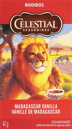 Celestial Seasonings Madagascar Vanilla Rooibos Herbal Tea, 20 ct