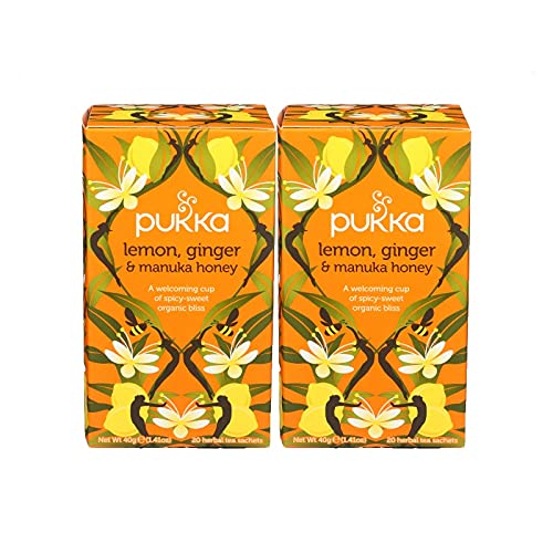 Pukka Herbal Teas Tea - Organic - Lemon Ginger and Manuka Honey