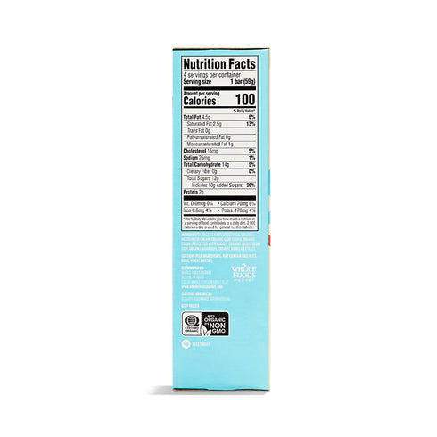 365 by Whole Foods Market 2.5 oz, 4 (Frozen) , Organic Fudge Bars, fl ct