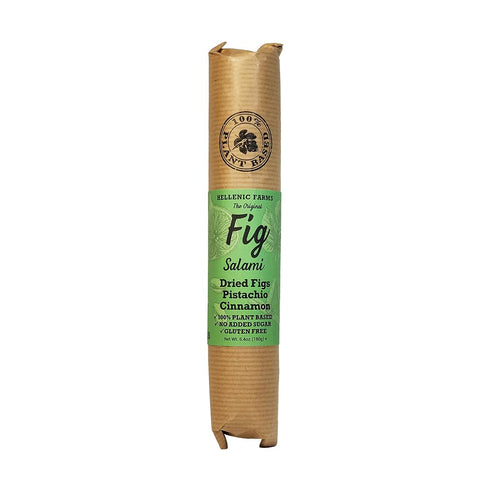 3-Pack, 100% 1 Hellenic Farms Fig Salami with Nuts Vegan, Plant-based. of each roll made of dried greek figs with: