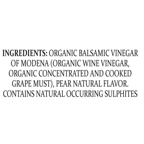 8.5 Mantova Organic Balsamic Vinegar, Pear, Ounce