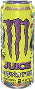 16 (Pack 15) Monster Energy Juice Voodoo Grape, Energy + Juice, Energy Drink, Ounce