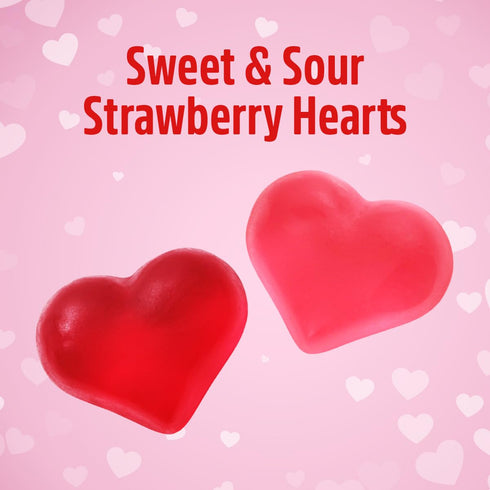 Gummy 2 Pack 9 oz gummies, Mothers Day Sweet and Sour Hearts, of Heart Perfect Strawberry Flavored Mothers Day Candy