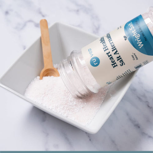 Ruved Wright Salt, 8.4 Ounces, Flavorful Alternative Salt, Healthy Himalayan Pink Electrolyte Rich Multimineral Blend