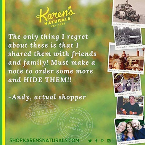 4 oz, Karens Naturals Freeze Dried Corn, No Sugar Added, Healthy Vegetable Snack, Non-GMO, Vegan, Gluten Free, Crunchy